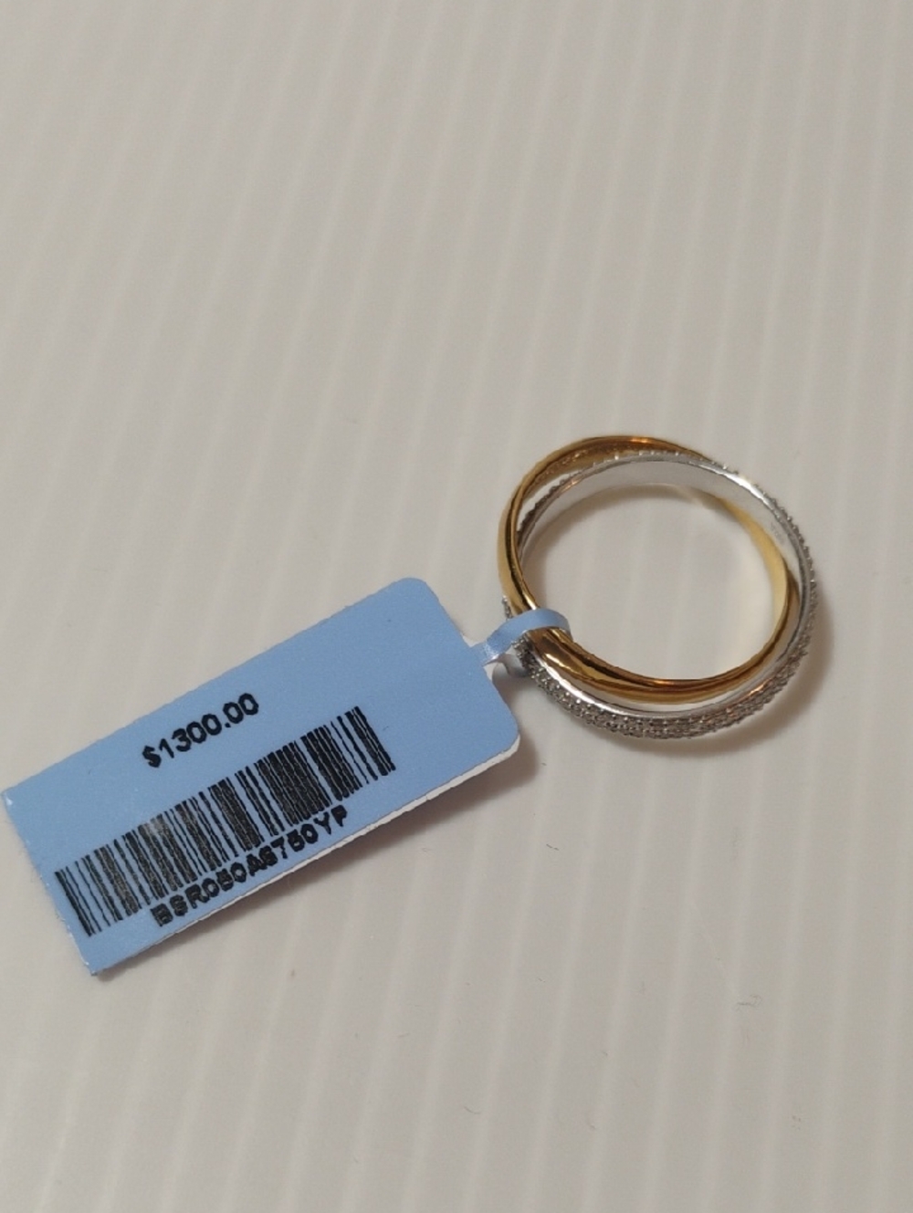 925 Sterling Silver 0.5 CTW Diamond Ring Set New With Tags $1300 - Picture 5 of 9